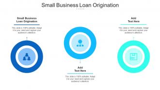 Small Business Loan Origination Ppt Powerpoint Presentation Visual Aids Cpb
