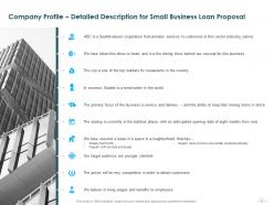 Small Business Loan Proposal Powerpoint Presentation Slides