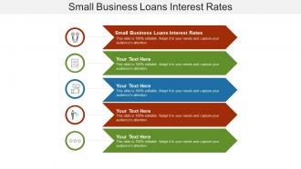 Small business loans interest rates ppt powerpoint presentation summary cpb