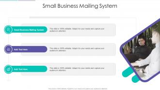 Small Business Mailing System In Powerpoint And Google Slides Cpb