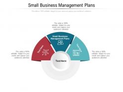 Small business management plans ppt powerpoint presentation ideas layouts cpb