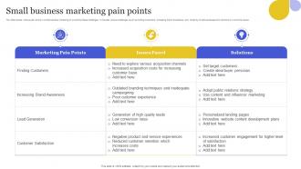 Small Business Marketing Pain Points