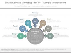 Small business marketing plan ppt sample presentations