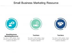 Small business marketing resource ppt powerpoint presentation file graphics download cpb