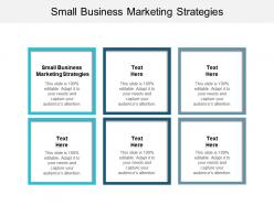Small business marketing strategies ppt powerpoint presentation gallery clipart cpb