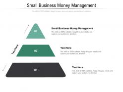 Small business money management ppt powerpoint presentation icon demonstration cpb