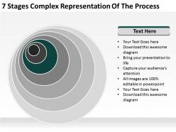 Small business network diagram 7 stages complex representation of the process powerpoint templates