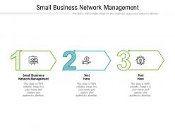 Small business network management ppt powerpoint presentation icon themes cpb