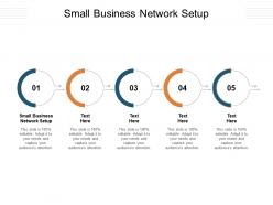 Small business network setup ppt powerpoint presentation summary infographics cpb
