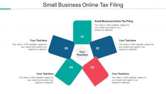 Small Business Online Tax Filing Ppt Powerpoint Presentation Topics Cpb