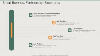 Small Business Partnership Examples In Powerpoint And Google Slides Cpb