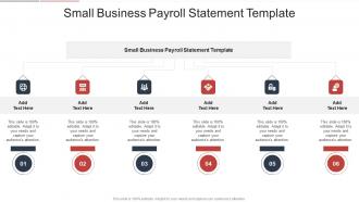 Small Business Payroll Statement Template In Powerpoint And Google Slides Cpb