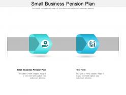 Small business pension plan ppt powerpoint presentation show layout cpb