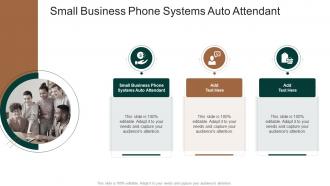 Small Business Phone Systems Auto Attendant In Powerpoint And Google Slides Cpb