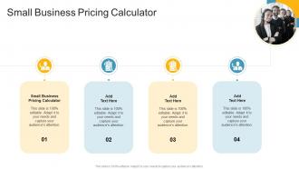 Small Business Pricing Calculator In Powerpoint And Google Slides Cpb