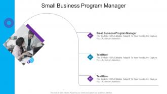 Small Business Program Manager In Powerpoint And Google Slides Cpb