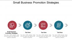 Small business promotion strategies ppt powerpoint presentation file cpb