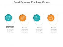 Small business purchase orders ppt powerpoint presentation inspiration cpb