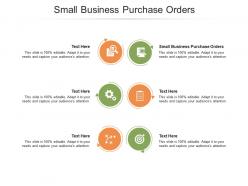 Small business purchase orders ppt powerpoint presentation slides example topics cpb