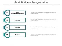 Small business reorganization ppt powerpoint presentation pictures graphics cpb