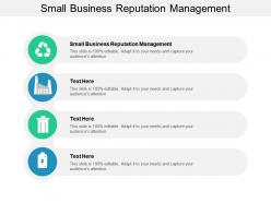 Small business reputation management ppt powerpoint presentation gallery background designs cpb