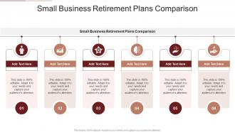 Small Business Retirement Plans Comparison In Powerpoint And Google Slides Cpb