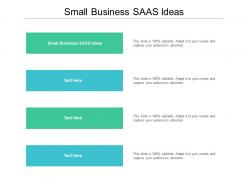 Small business saas ideas ppt powerpoint presentation model show cpb