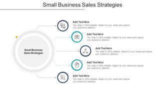 Small Business Sales Strategies In Powerpoint And Google Slides Cpb