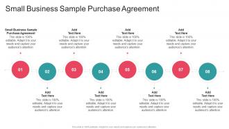 Small Business Sample Purchase Agreement In Powerpoint And Google Slides Cpb