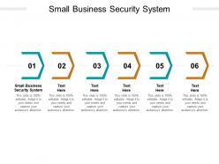 Small business security system ppt powerpoint presentation infographic template background images cpb