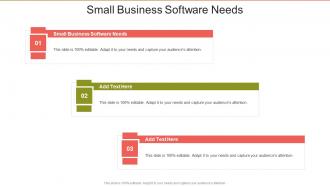 Small Business Software Needs In Powerpoint And Google Slides Cpb