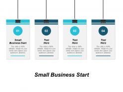 Small business start ppt powerpoint presentation icon slides cpb