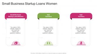 Small Business Startup Loans Women In Powerpoint And Google Slides Cpb