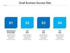 Small business success rate ppt powerpoint presentation pictures graphics download cpb