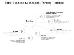Small business succession planning practices ppt powerpoint presentation professional template cpb