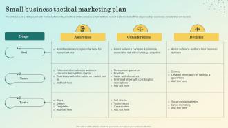 Small Business Tactical Marketing Plan