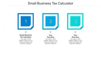 Small business tax calculator ppt powerpoint presentation model rules cpb