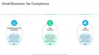 Small Business Tax Compliance In Powerpoint And Google Slides Cpb