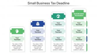Small business tax deadline ppt powerpoint presentation model information cpb