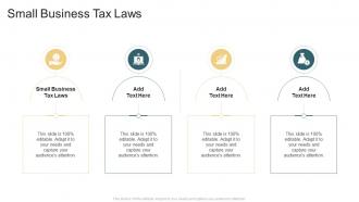 Small Business Tax Laws In Powerpoint And Google Slides Cpb