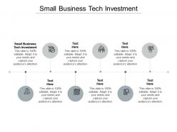 Small business tech investment ppt powerpoint presentation infographics clipart cpb