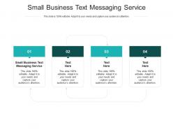 Small business text messaging service ppt powerpoint presentation show good cpb