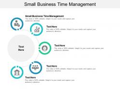 Small business time management ppt powerpoint presentation gallery files cpb