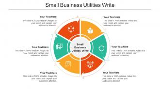 Small business utilities write ppt powerpoint presentation show format cpb