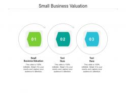 Small business valuation ppt powerpoint presentation outline microsoft cpb