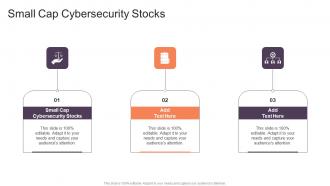 Small Cap Cybersecurity Stocks In Powerpoint And Google Slides Cpb