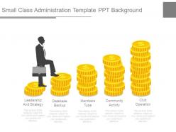 Small class administration template ppt background