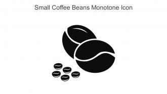 Small Coffee Beans Monotone Icon In Powerpoint Pptx Png And Editable Eps Format