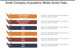 Small company acquisitions media sector data management advertising markets cpb