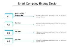Small company energy deals ppt powerpoint presentation infographic template backgrounds cpb